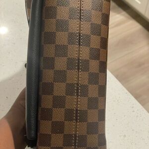 Louis Vuitton Brown Checkered Crossbody Bag